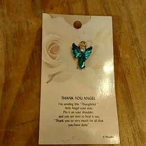New on card! Thoughtful angel. Message of thanks!
